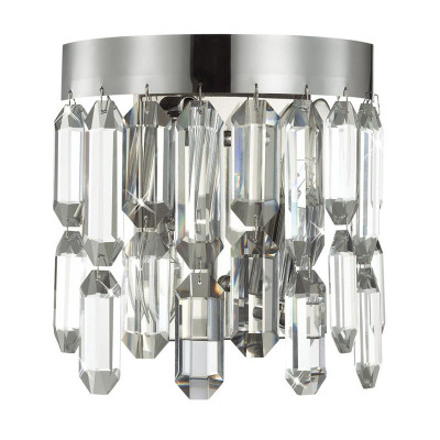 Бра Crystal Polyhedrons Wall Lamp Chrome