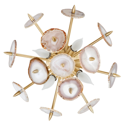 Бра Emporium Natural Agate Burst Sconce Brass