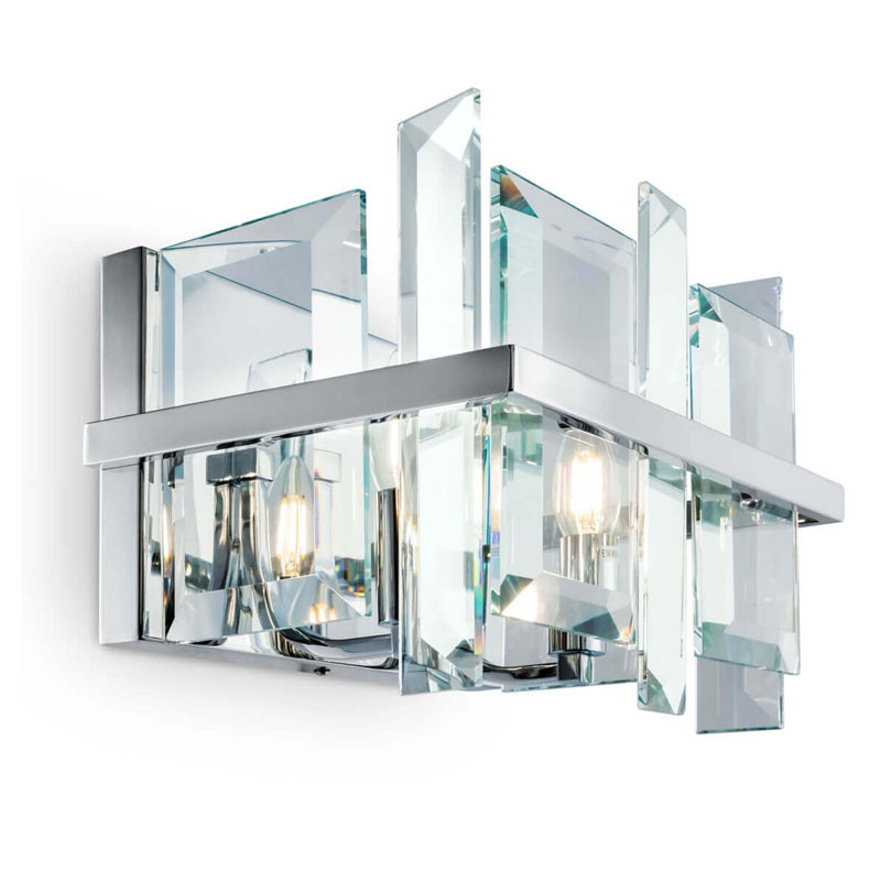 Бра Harlow Crystal Round chrome