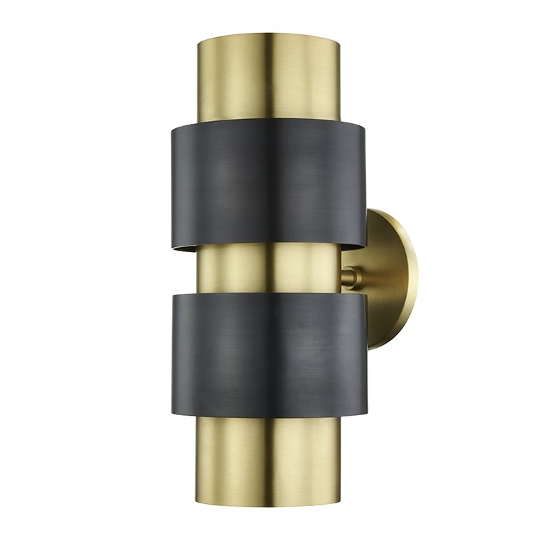 Бра Hudson Valley 9420-AOB Cyrus 2 Light Wall Sconce In Aged Old Bronze
