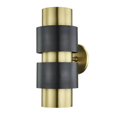 Бра Hudson Valley 9420-AOB Cyrus 2 Light Wall Sconce In Aged Old Bronze