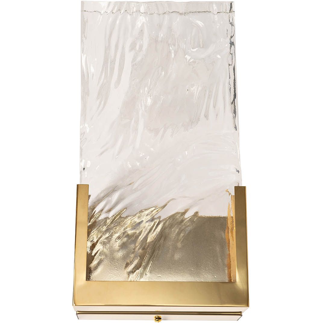 Бра led glass space gold