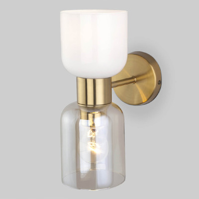 Бра Light maker studio Sconce white and smok brass