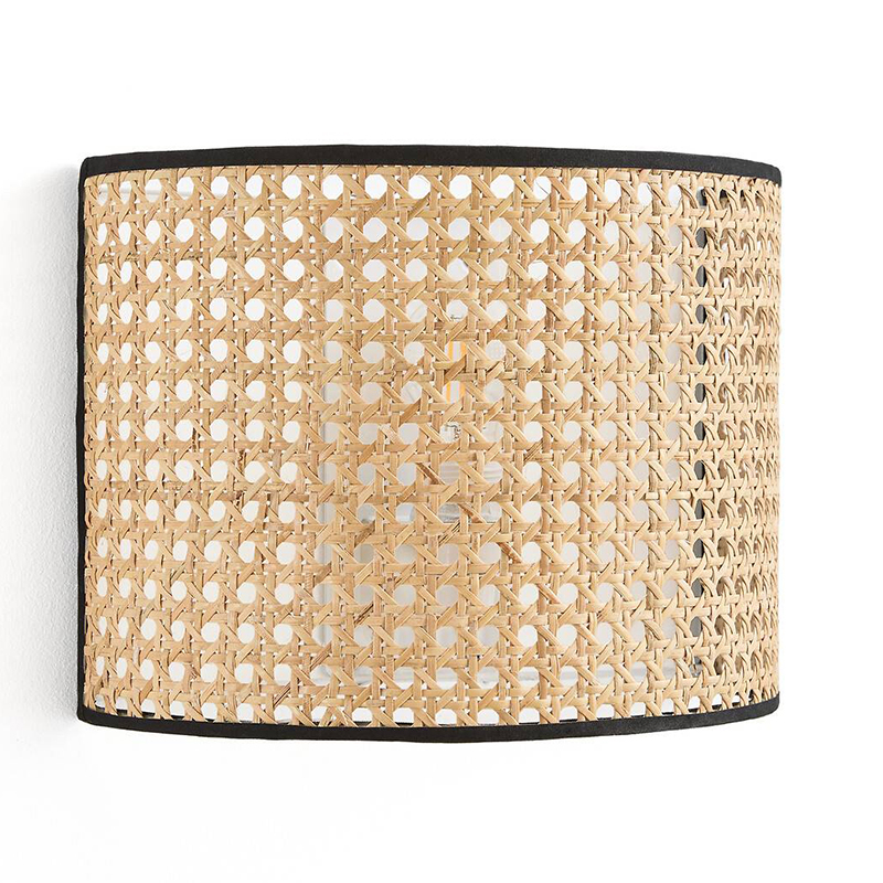 Бра Ottar Wicker Rattan beige black