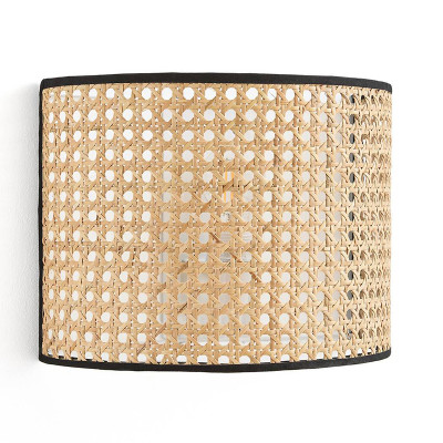 Бра Ottar Wicker Rattan beige black