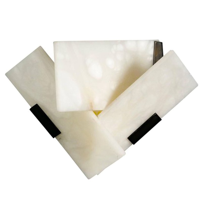 Бра Pierre Chareau Manner Large Fly 3 Alabaster Sconces