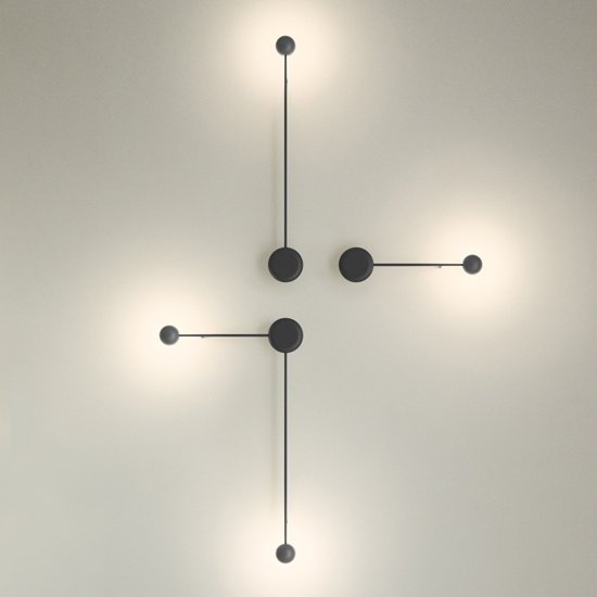 Бра Pin Wall Light black