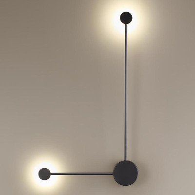 Бра Pin Wall Light Black Angle