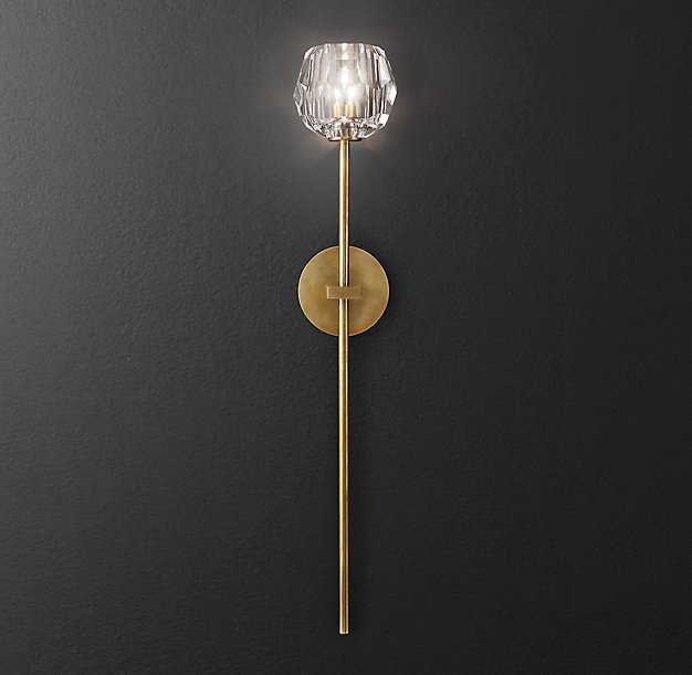 Бра Boule de Cristal Long Sconce Brass