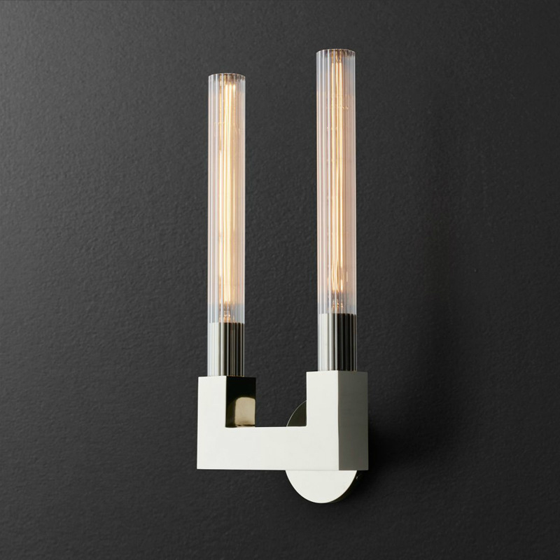 Бра CANNELLE wall lamp DOUBLE Sconces Chrome