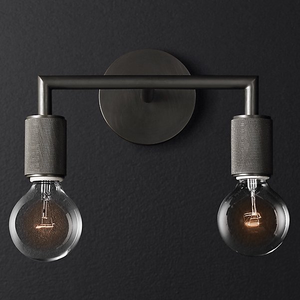 Бра Utilitaire Double Sconce Black