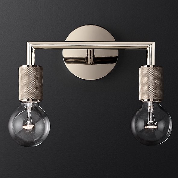 Бра Utilitaire Double Sconce Silver
