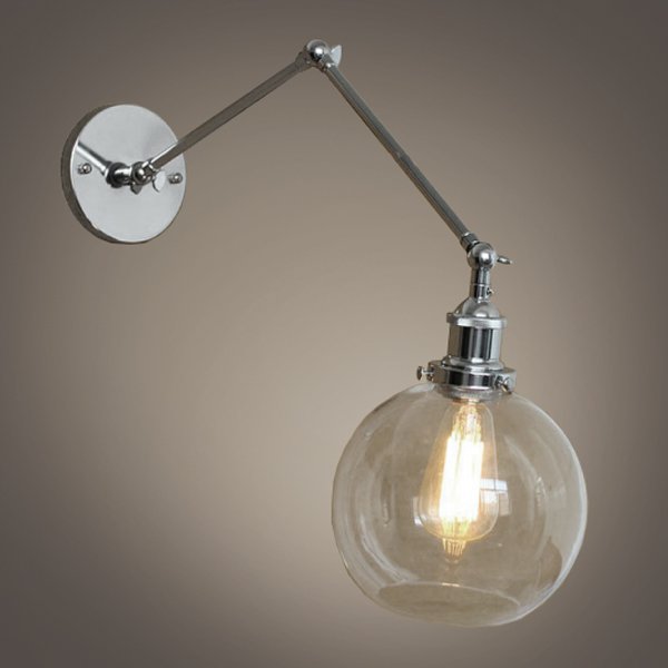 Бра Round Iron Joints Chrome