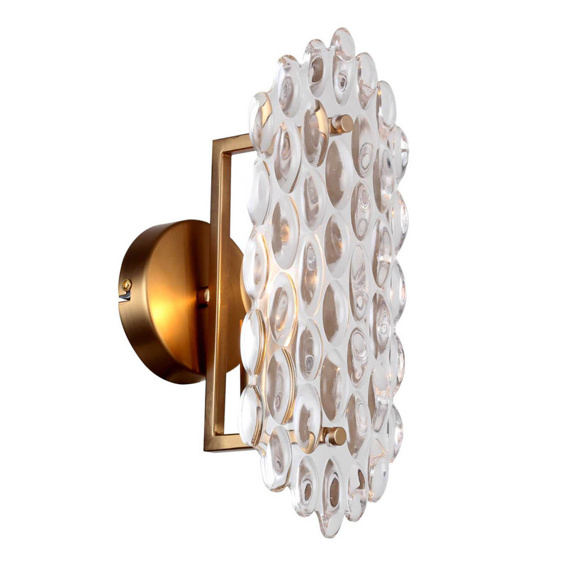 Бра Textured Glass Chandelier sconce oval