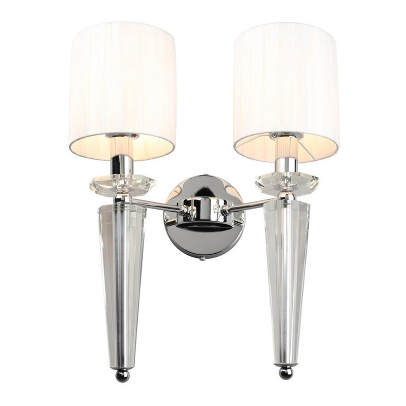 Бра Torch Chrome с Абажуром на две лампы
