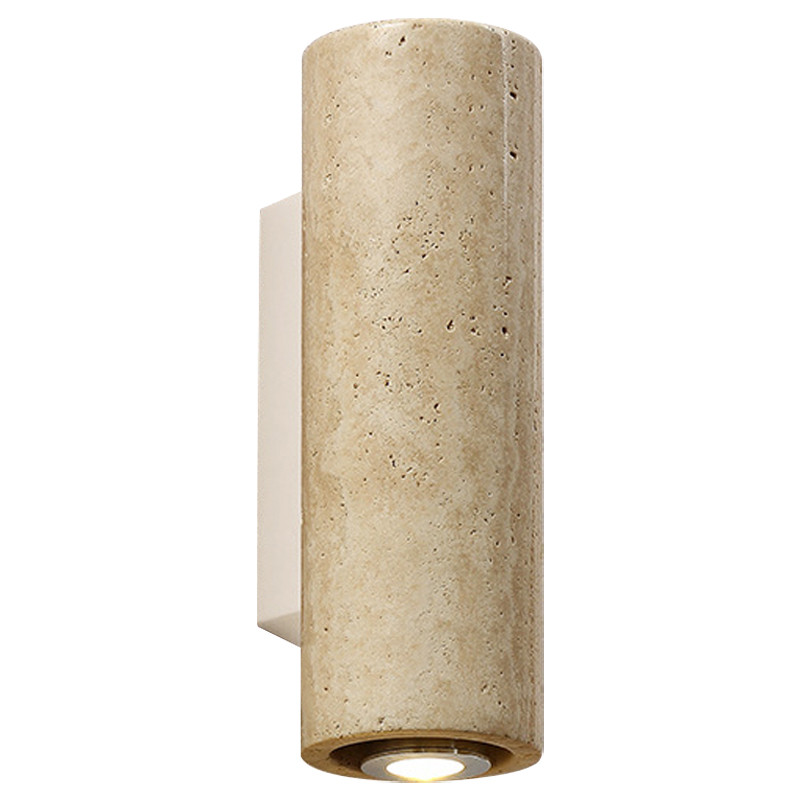 Бра Travertine Cylinder Spot Wall Lamp