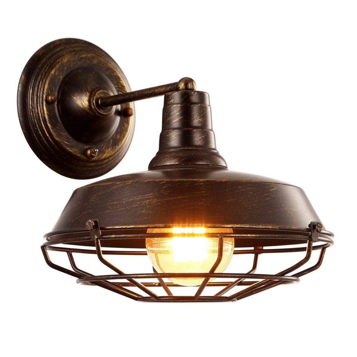 Бра Wall lamp DARK CAGE Brown vintage