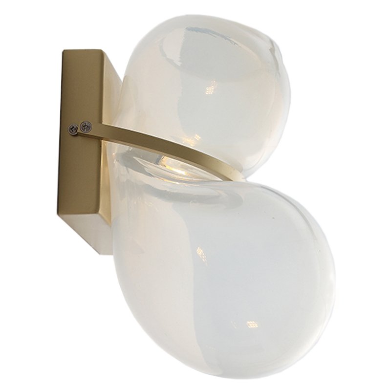 Бра White glass trap wall lamp