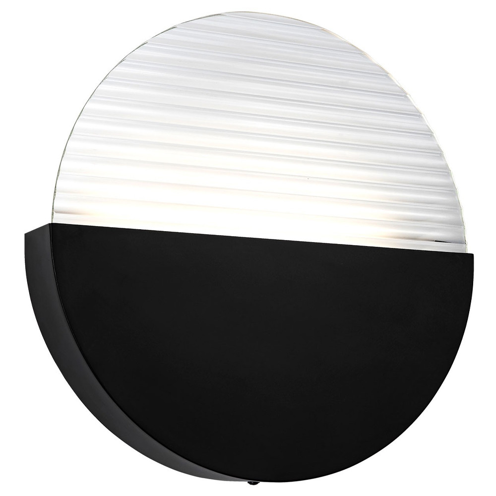 Бра в форме диска Leone Round Wall Lamp Black