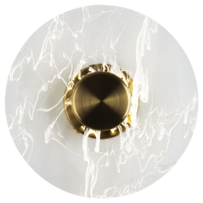 Бра в форме диска Loggia White Smoke Acrylic Wall Lamp