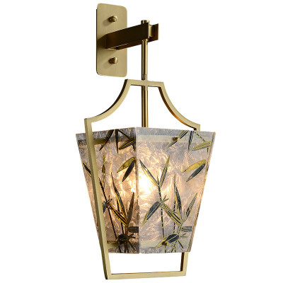 Бра витраж Бамбук Glass bamboo Wall Lamp