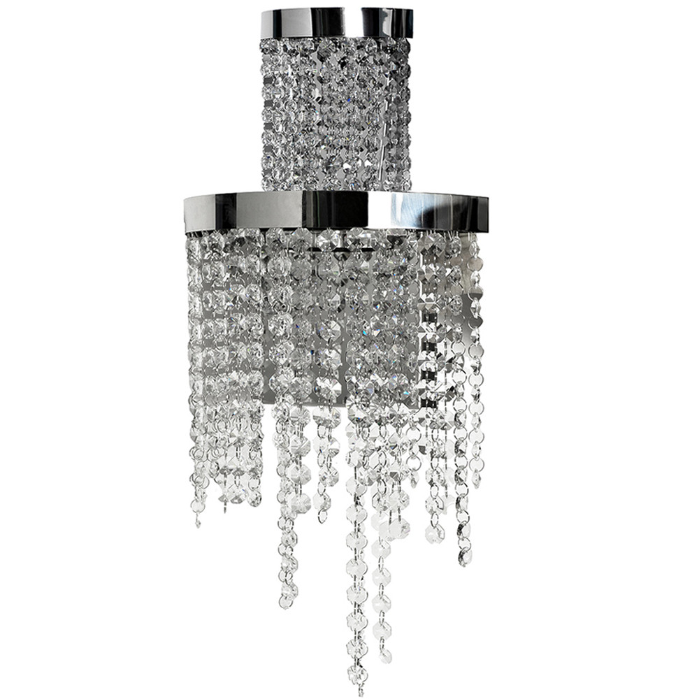 Бра двухъярусное с каскадом сияющих кристаллов Shining Waterfall