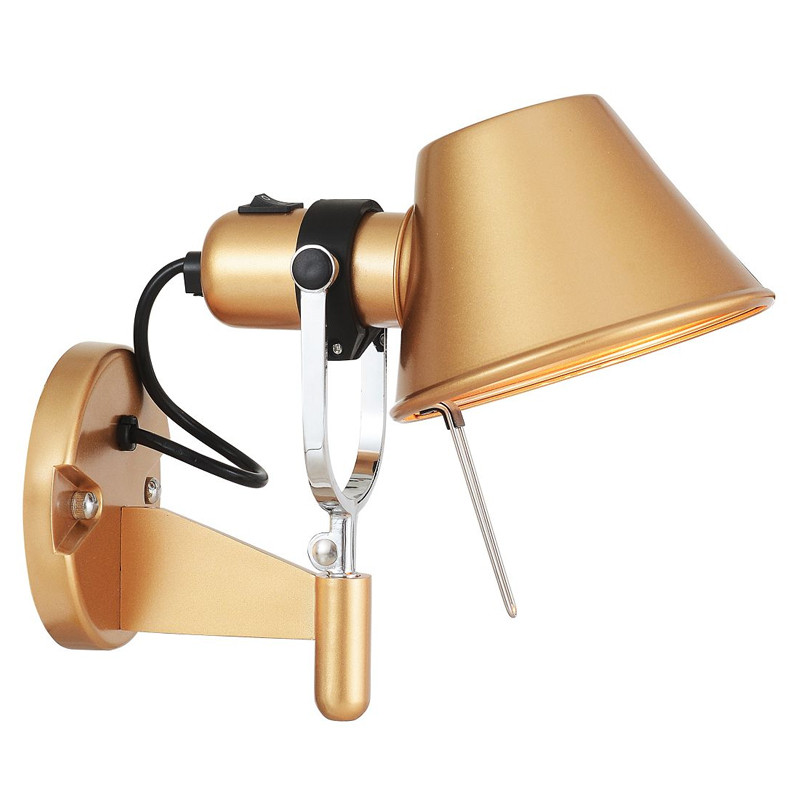 Бра золотого цвета с поворотным плафоном Artemide