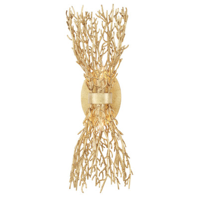 Бра золотое в виде кораллов Coral Decor