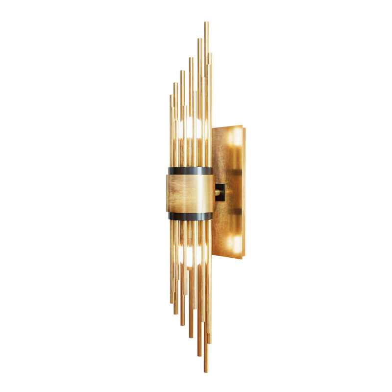 Бра из латуни Double Lamp