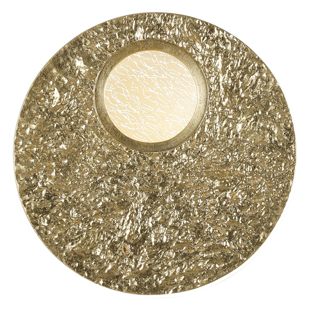 Бра круглое фактурное в форме диска Flicker