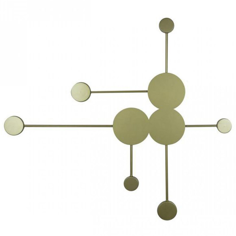 Бра Лофт Vibia Pin Wall Light 6 плафонов Золотой матовый цвет