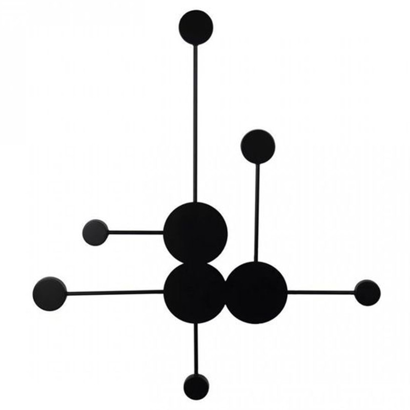 Бра Лофт Vibia Pin Wall Light 6 плафонов Черный цвет