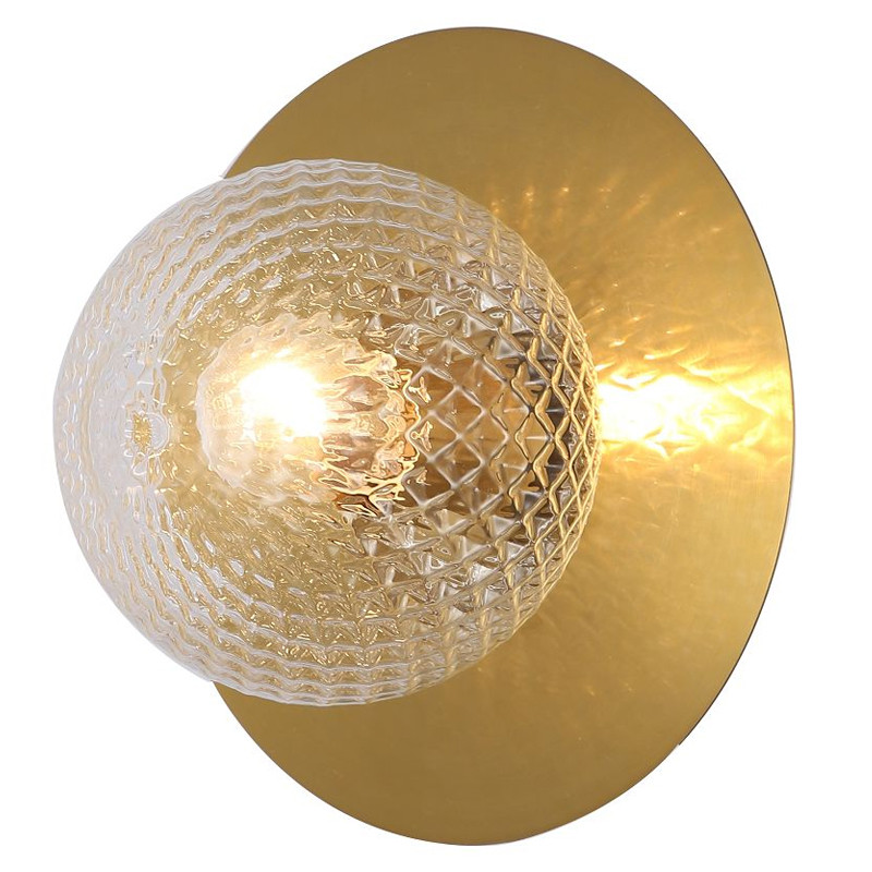 Бра медного цвета с узорчатым плафоном MATISSE