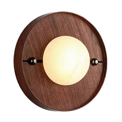 Бра потолочный кругый Ceiling Wooden Lamp