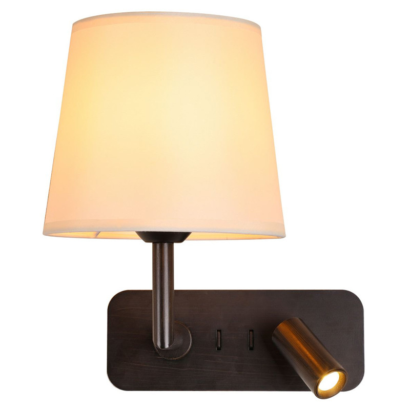 Бра с абажуром Trumpet Lamp Black 2 лампы