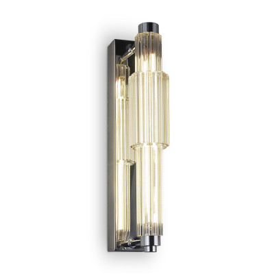 Бра с вертикальным узким плафоном Fuse Crystal Beige