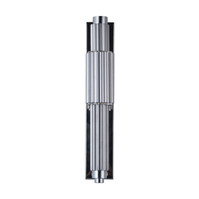 Бра с вертикальным узким плафоном Fuse Crystal Grey