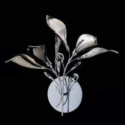 Бра с декором в виде листьев Silver Bouquet