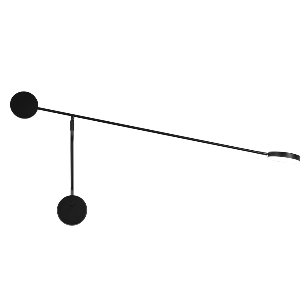 Бра с длинным чёрным металлическим каркасом Bendik Lighting
