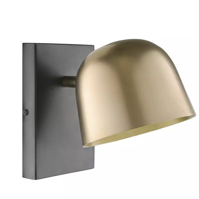 Бра с наклонным плафоном в сочетании золотистого и чёрного цвета Sconce with Sloping Shade