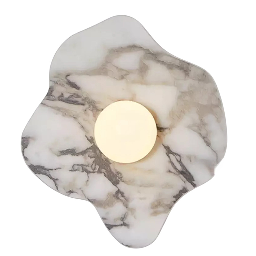 Бра с основанием волнистой формы Shaw Marble Lighting