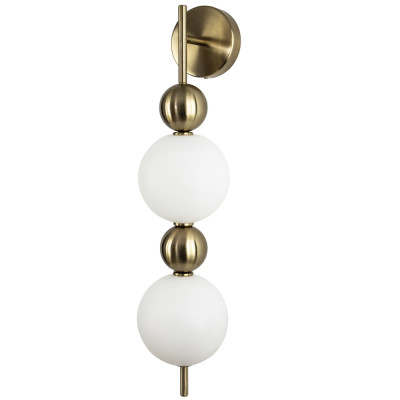 Бра с плафонами шарами из акрила и металла Crystal Globule Spheres Wall Lamp