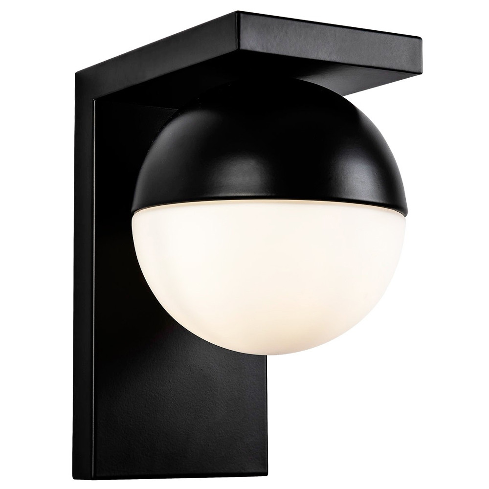 Бра с плафоном в виде шара Ponzio Flos Black Sphere Wall Lamp