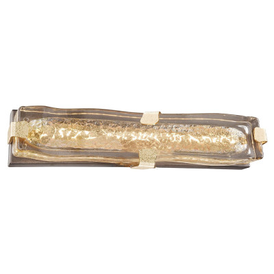 Бра с плафоном из выдувного муранского стекла Lumpio Gold
