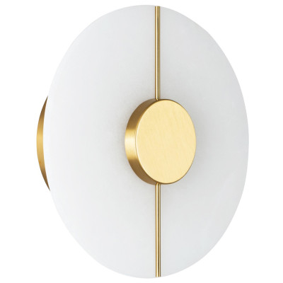 Бра с плафоном из камня в форме диска Buccio Stone Disk Wall Lamp