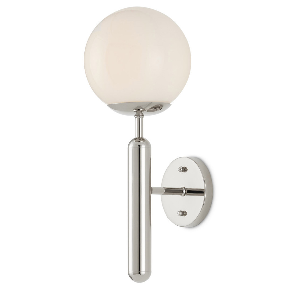 Бра с полупрозрачным стеклянным плафоном Fastener