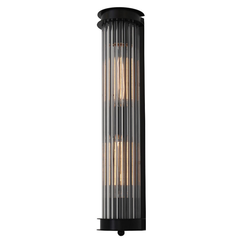 Бра с рифленым плафоном Glass Tube Black