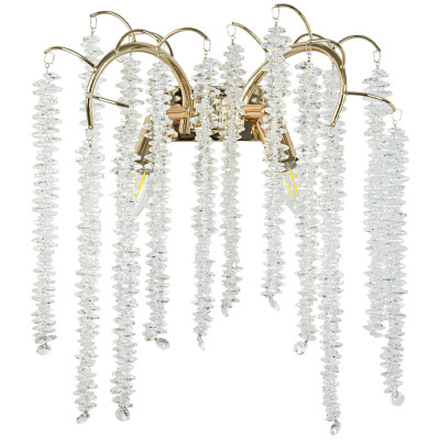 Бра с хрустальными подвесками Bunch of Crystal Berries Gold Wall Lamp