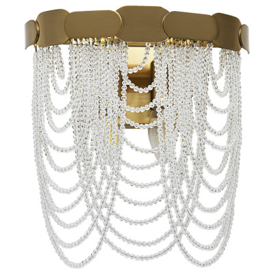 Бра с хрустальными подвесками Riche Crystal Metal Wall Lamp