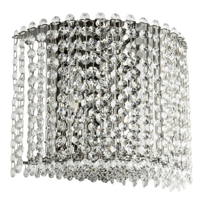 Бра с хрустальными подвесками хром Crystal Art Chrome Wall Lamp
